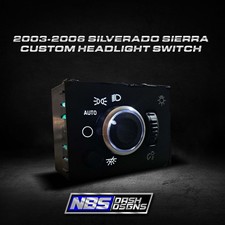 Interruptor de farol personalizado Silverado Sierra 2003-2006 (todo branco LED e botão cromado) comprar usado  Enviando para Brazil