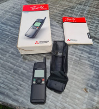 TELÉFONO MÓVIL MITSUBISHI MT 30 VINTAGE CON FUNDA Y CAJA - SIN PROBAR segunda mano  Embacar hacia Mexico