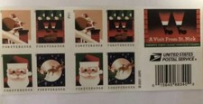 Livro de 20 Selos USPS Forever A VISITA DE ST. NICK 2021 PERFEITO ESTADO FV $15.60, usado comprar usado  Enviando para Brazil