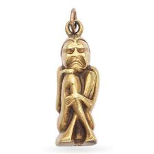 Pingente de berloque vintage de ouro amarelo 14K para homem sentado comprar usado  Enviando para Brazil