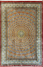 Usado, Tapete de seda design cúpula 3 x 5 pés tapete de seda de alta qualidade 91 x 152 cm comprar usado  Enviando para Brazil