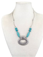 Damenkette statement silberfar gebraucht kaufen  München