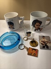 Cinzeiro chaveiros espelho pequeno canecas café recordações Elvis Presley vidro shot comprar usado  Enviando para Brazil