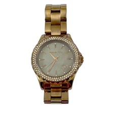 Relógio feminino Michael Kors Runway cinza madrepérola folheado a ouro rosa MK5453 comprar usado  Enviando para Brazil