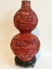 Chinesische rotlack vase gebraucht kaufen  Erlensee