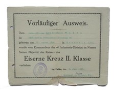 Ausweis urkunde eisernes gebraucht kaufen  Mittweida