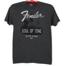 Camiseta Masculina Fender Guitars Soul of Tone Cinza Tamanho P Pequena Califórnia comprar usado  Enviando para Brazil