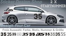Startnummer aufkleber auto gebraucht kaufen  Bergkamen