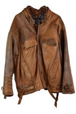 Brown leather bomber for sale  SITTINGBOURNE