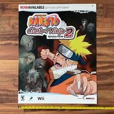 Placa de exibição Naruto Clash of Ninja Revolution 2 loja de videogames Nintendo 22x28 comprar usado  Enviando para Brazil