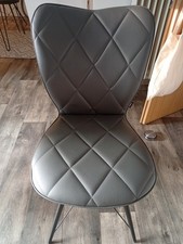 Esszimmerstuhl grau leder gebraucht kaufen  Amberg