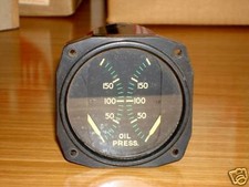 Medidor de pressão de óleo duplo vintage Aircraft 0-200 , usado comprar usado  Enviando para Brazil