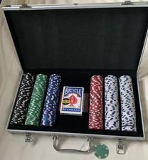 Poker chips set for sale  BACUP