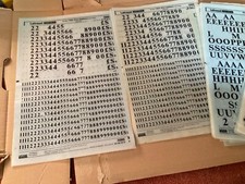 Letraset sheets used for sale  DEREHAM