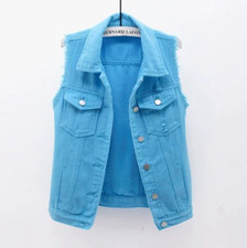 Women waistcoat denim for sale  UK