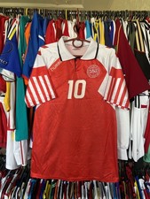 1992 DENMARK KOSZULKA DOMOWA JERSEY HUMMEL RETRO REMAKE rozm. L #10 LAUDRUP na sprzedaż  Wysyłka do Poland