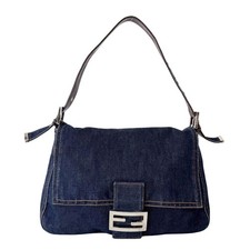 Bolsa de ombro FENDI Mamma Baguette azul denim comprar usado  Enviando para Brazil