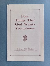 C1910s religious tract for sale  KING'S LYNN