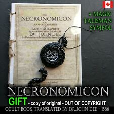 necronomicon libro original john dee oculto oscuro raro grimorio muerto mal satánico segunda mano  Embacar hacia Mexico