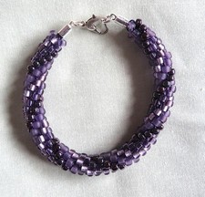 Handmade purple kumihimo for sale  CRANLEIGH