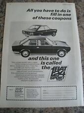 Fiat 124 sport for sale  BRISTOL