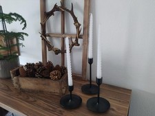Kerzenhalter schwarz kerzenst� gebraucht kaufen  Weißenburg i.Bay.