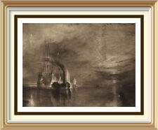 Arte de parede antiga TURNER paisagem marítima impressão FIGHTING TEMERAIRE Nelson da pintura, usado comprar usado  Enviando para Brazil