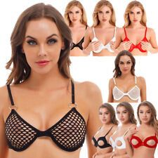 Sutiã sexy feminino gótico lingerie couro arnês gaiola sem cupos corpo bustiês tiras comprar usado  Enviando para Brazil