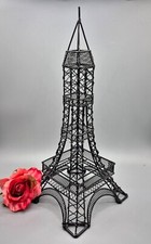 Réplica de escultura de arame de metal preto 14 polegadas torre Eiffel decoração tema Paris França comprar usado  Enviando para Brazil