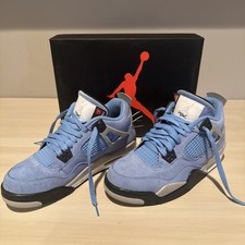 Sapatos Jordan 4 retrô 'University Blue' (GS) juvenil tamanho 7Y 408452-400 comprar usado  Enviando para Brazil