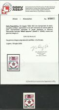 francobolli italia milan azzurro usato  Casale Monferrato