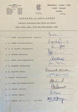 Cricket england autographs for sale  BUSHEY