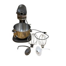 Batedeira KitchenAid cinza fosco Proline KSM5 suporte de bancada funciona, usado comprar usado  Enviando para Brazil