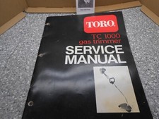 Toro service manual for sale  Shrewsbury