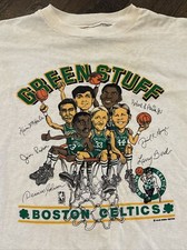 Camisa Vintage Boston Celtics Personagem Cabeça Grande Campeão 1986 Pássaro Branco comprar usado  Enviando para Brazil