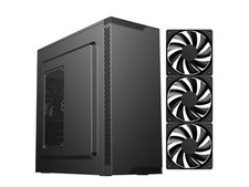 DIYPC DIY-S05-BK Preto USB3.0 Aço ATX Torre Média Gabinete de Computador, 3 x120mm Preto comprar usado  Enviando para Brazil