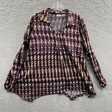 Blusa Pulôver Feminina Cato Extra Grande Roxa Geométrica Manga Longa Elástica comprar usado  Enviando para Brazil