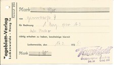 Quittung tageblatt verlag gebraucht kaufen  Berlin