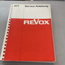 Revox a77 serviceanleitung gebraucht kaufen  Waiblingen