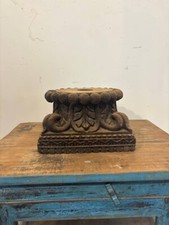 Banqueta de jardim antiga base coluna de madeira | Colonial francesa esculpida à mão rústica comprar usado  Enviando para Brazil