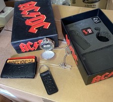 Usado, Caixa de presente AC/DC/Chaveiro/Relógio de bolso/carteira NOS comprar usado  Enviando para Brazil