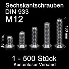 Sechskantschrauben m12 verzink gebraucht kaufen  Wernberg-Köblitz