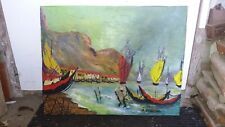 Oil canvas painting d'occasion  Expédié en Belgium