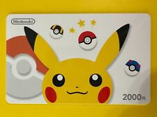 Pokemon Nintendo eShop cartão pré-pago 2000 usado sem valor japonês comprar usado  Enviando para Brazil