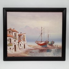 Layered painting harbour for sale  SOUTHEND-ON-SEA