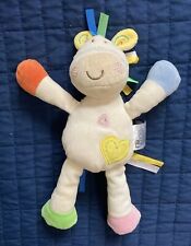 Edredom de chocalho de vaca Mothercare pelúcia corações carrilhão fitas brinquedo chupeta bebê 10" comprar usado  Enviando para Brazil