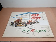 Folheto colorido vintage Fox Karts 1961 -ORIGINAL- 3 páginas desdobrável comprar usado  Enviando para Brazil