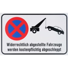 Schild widerrechtlich abgestel gebraucht kaufen  Mühlhausen