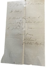 1863 handwritten letter for sale  NEWTOWN