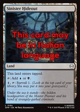 Mtg sinister hideout usato  Italia